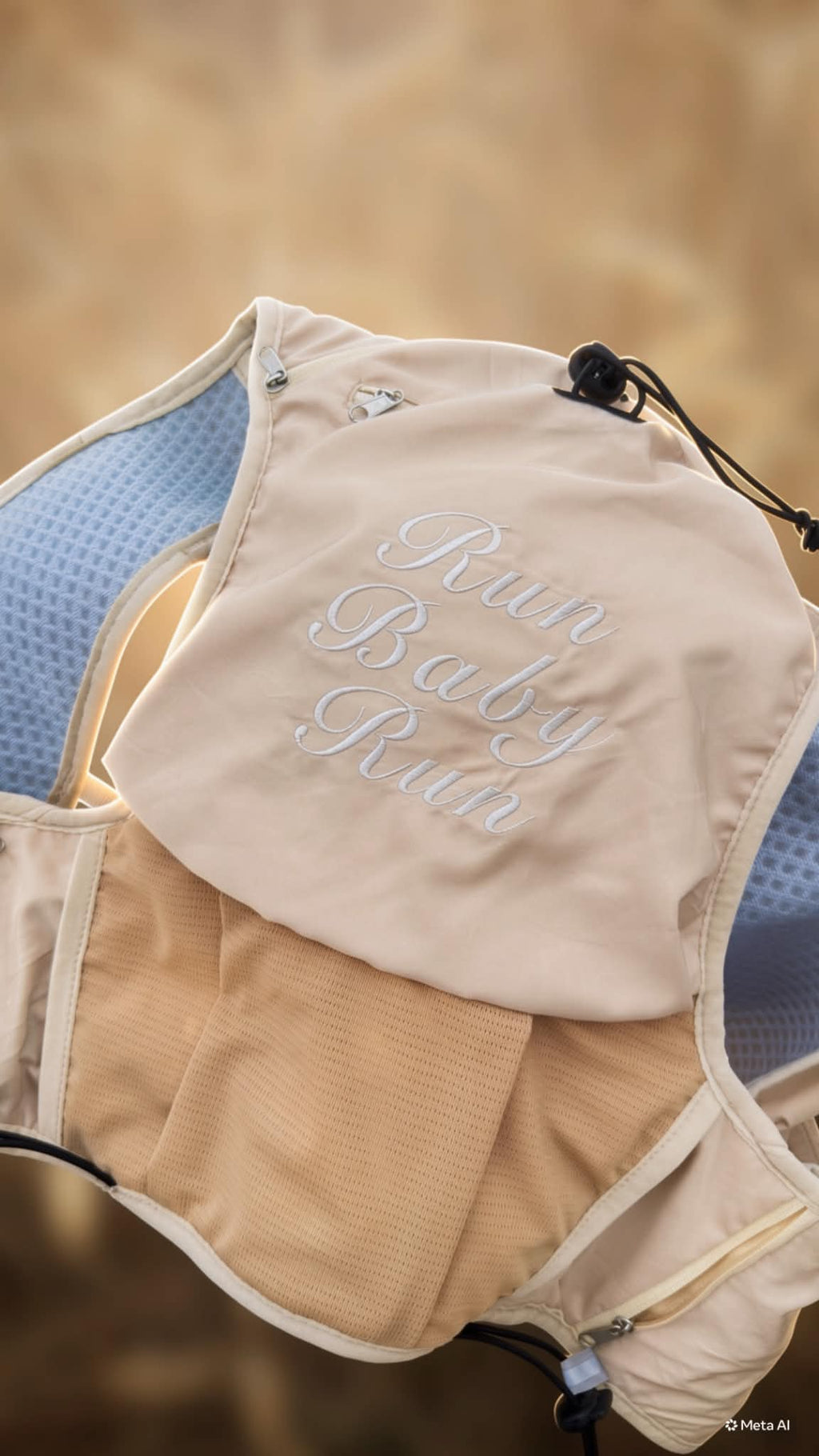 RBR Running Vest – Sand Beige